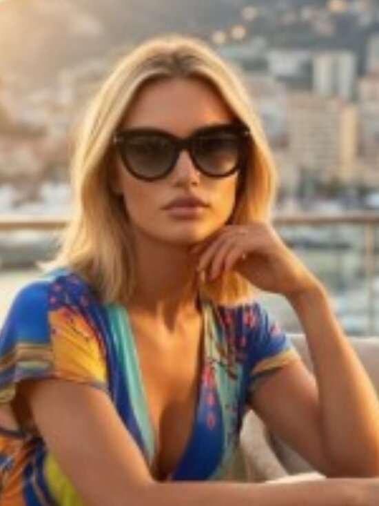 Tom Ford Doris FT1112 53G Cat Eye Sunglasses - Havana / Brown main image 12